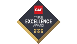 GAF triple excelence award badge