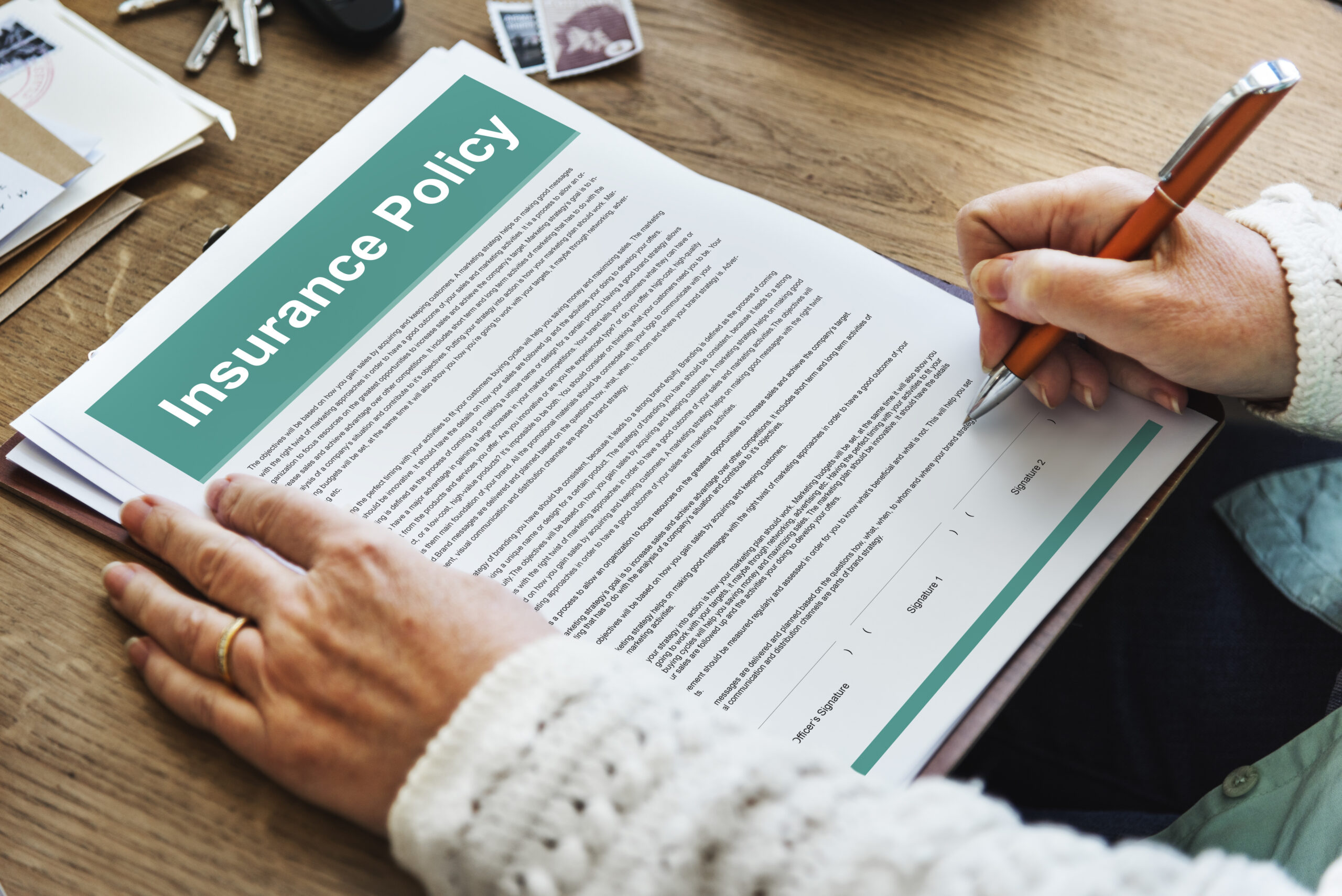 insurance policy agreement terms document concept scaled
