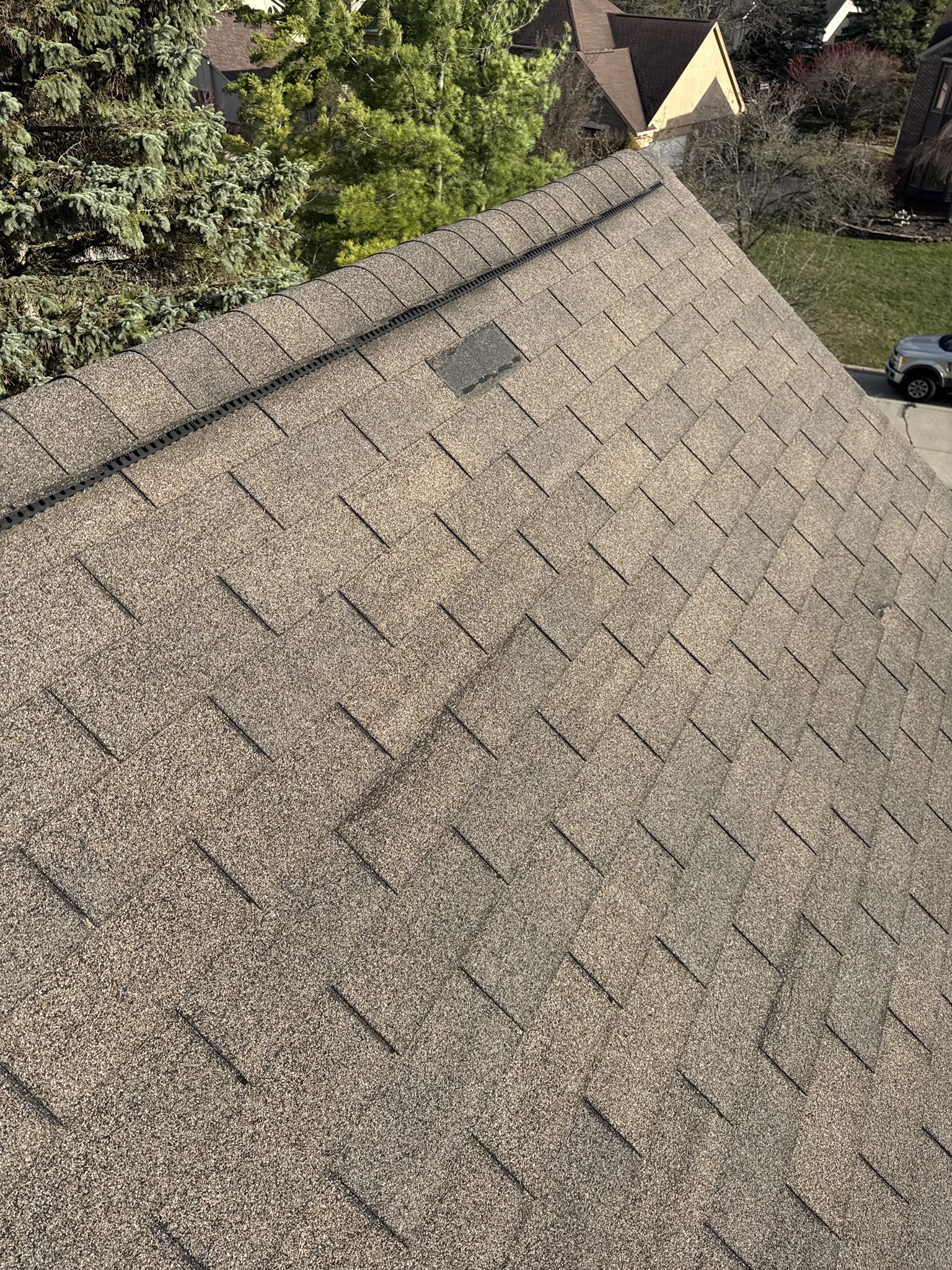 Farmington Hills, Michigan roof before replacement