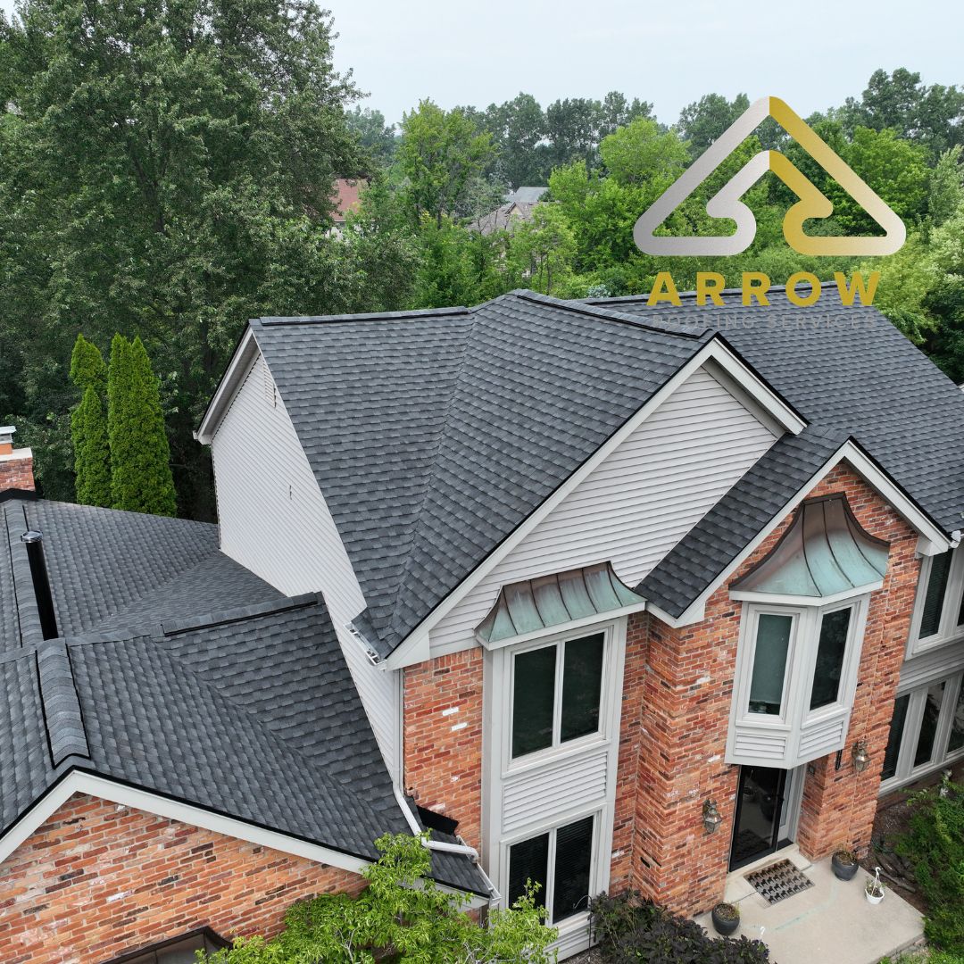Roof replacement completed by Arrow Roofing Services in Farmington Hills, Michigan