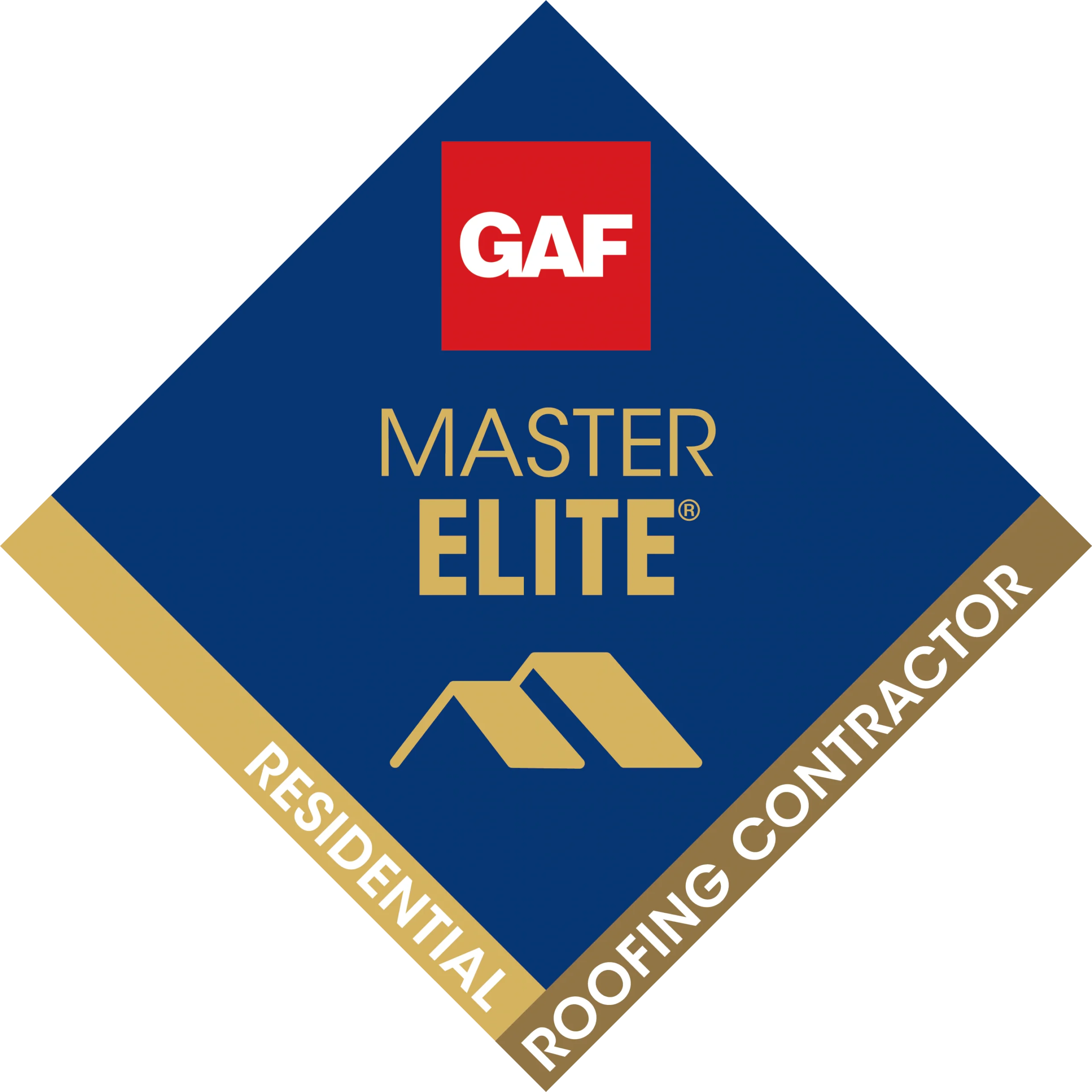 GAF Master Elite Factory Certified badge