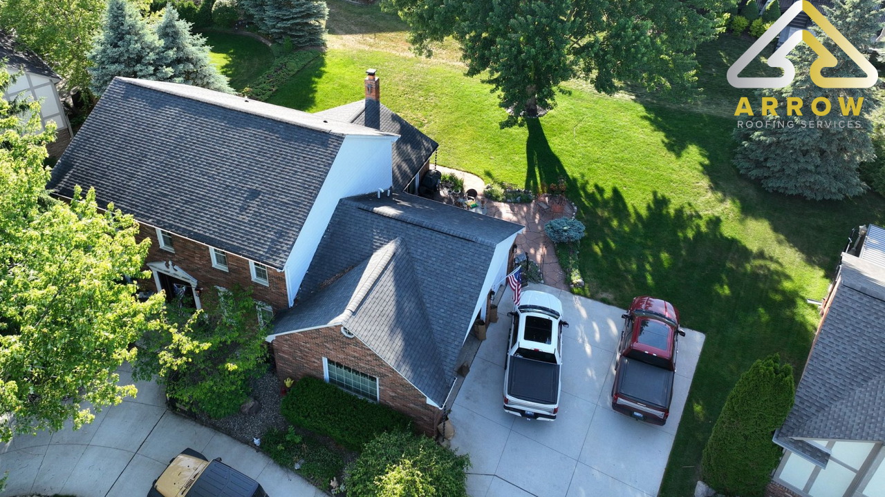 Northville, Michigan roof before replacement